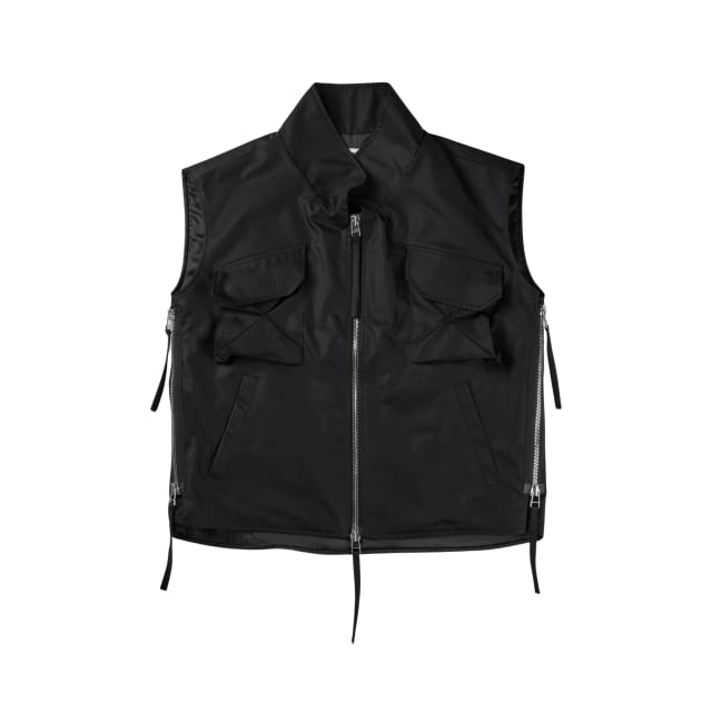 Darted Kalf Vest (Carbon Black)