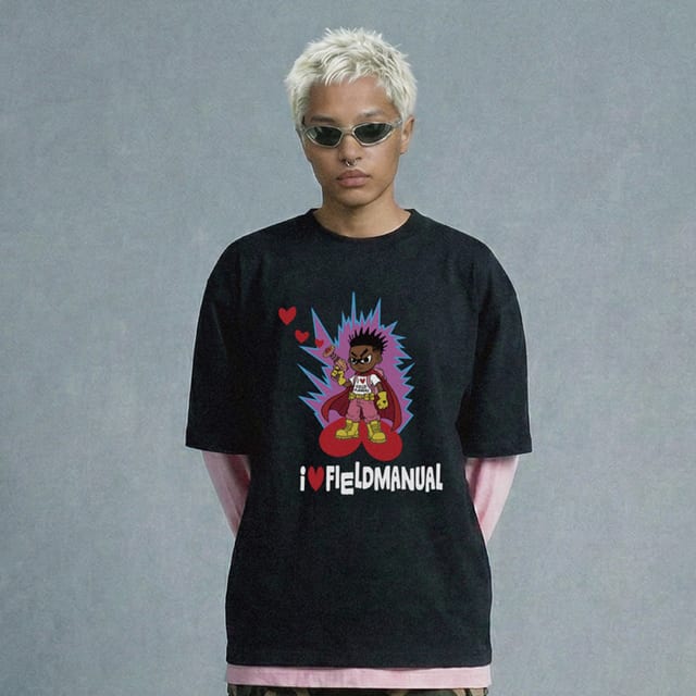 HEARTKID T-SHIRTS BLACK