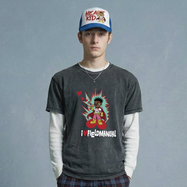 HEARTKID T-SHIRTS CHARCOAL