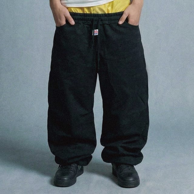 STRIPEPOCKET SWEAT PANTS BLACK