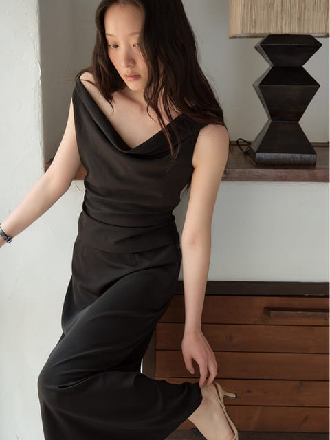 Low Drape Blouse_4Color