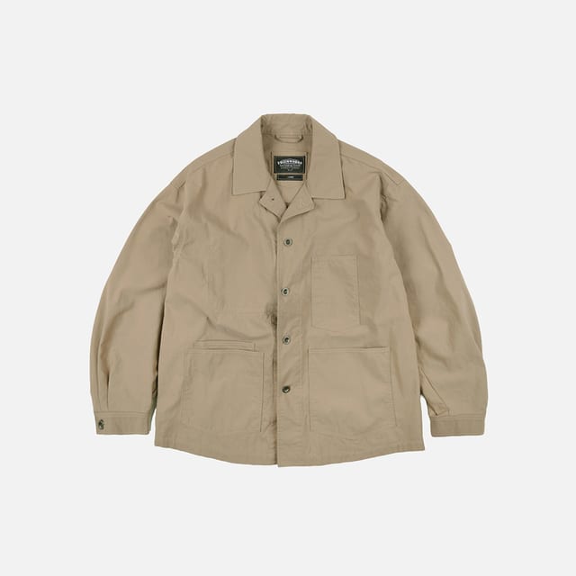 Relaxed coverall jacket _ beige