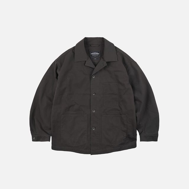 Relaxed coverall jacket _ charcoal