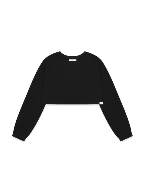 G CLASSIC SOFT CROP LONG SLEEVE (BLACK)