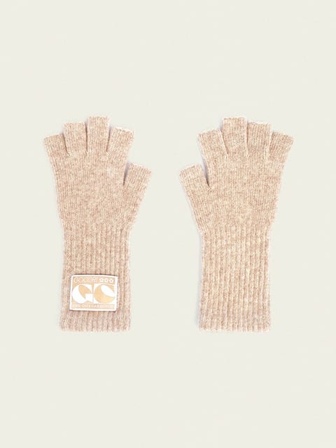 FINGERLESS LONG GLOVES - BEIGE