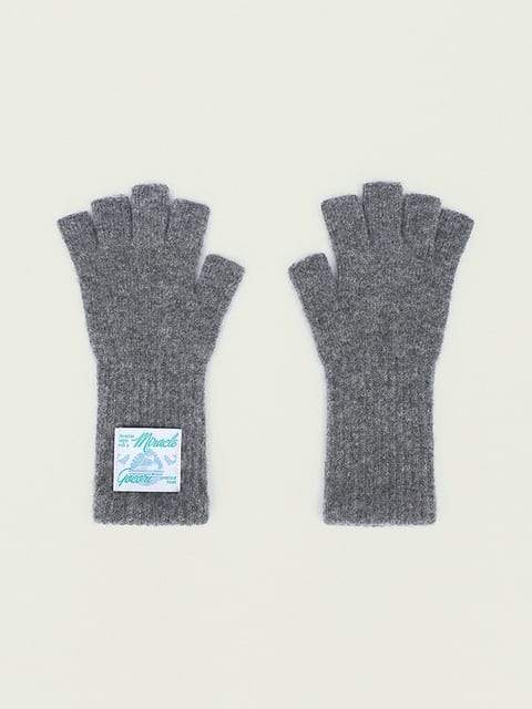 FINGERLESS LONG GLOVES - GRAY