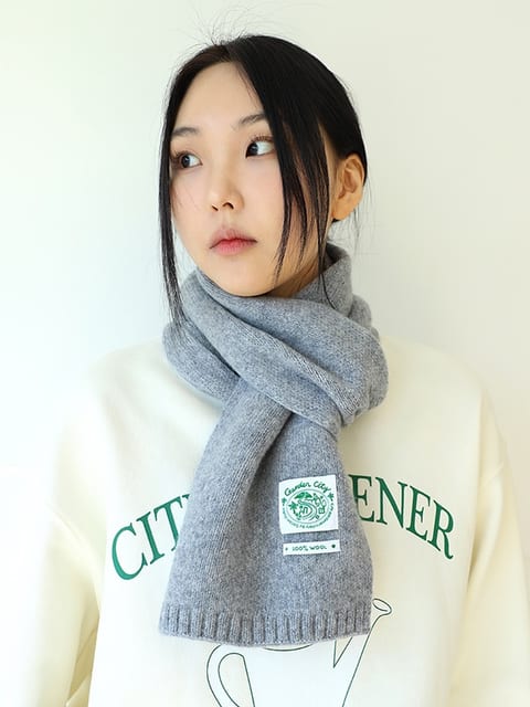 Garden City Wool Muffler - Gray