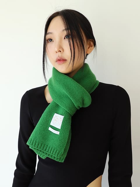 Garden City Wool Muffler - Green