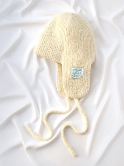 Knit Trooper Hat - Ivory