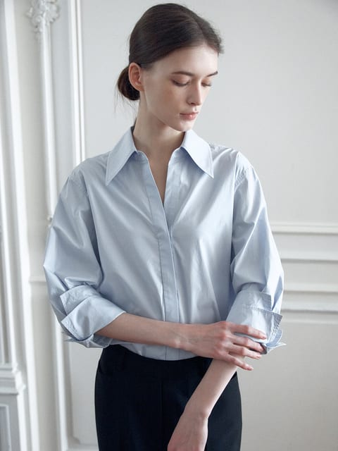LAYERED CUFFS SHIRTS [6COLORS]