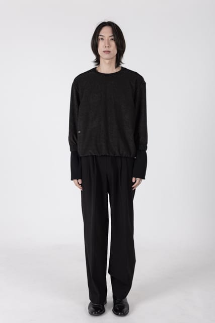 Layered Sleeves Terry T-Shirt