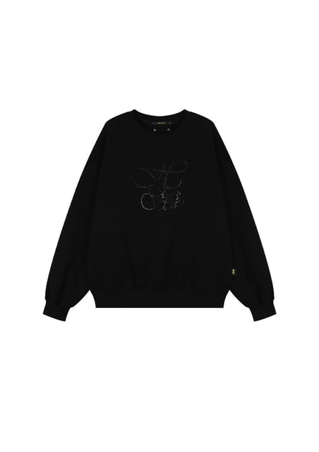 오버핏 힙합 무브 큐빅 레터링 맨투맨_블랙 OVERFIT HIP HOP MOVE CUBIC LETTERING SWEATSHIRT_BLACK