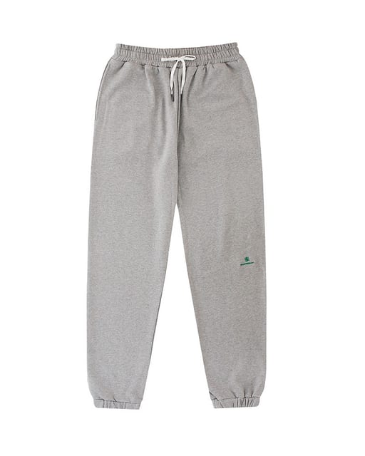 JOGGER PANTS WITH EMBROIDERY_GRAY