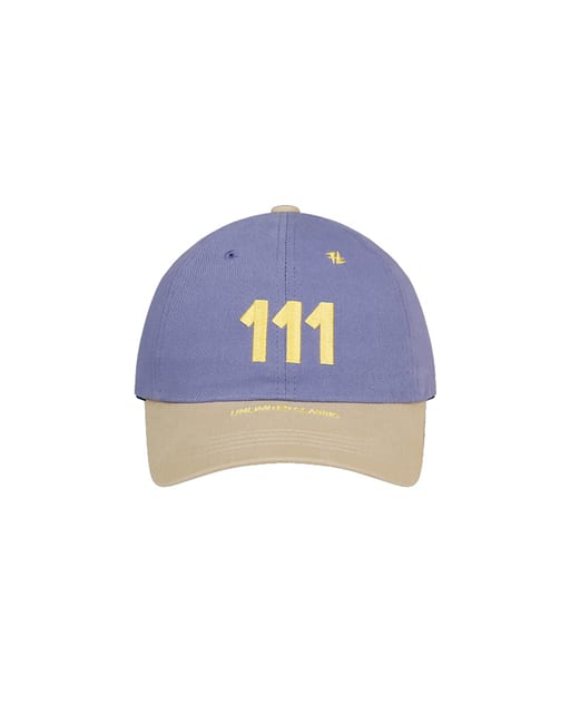 NUMBER 111 BALL CAP_PURPLE&BEIGE