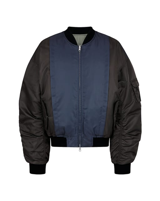 REVERSIBLE MA1 DOWN BOMBER_BROWN&BLACK