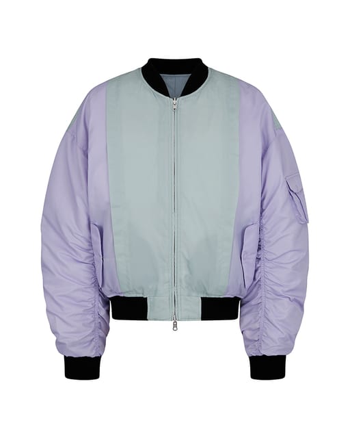 REVERSIBLE MA1 DOWN BOMBER_PURPLE&NAVY
