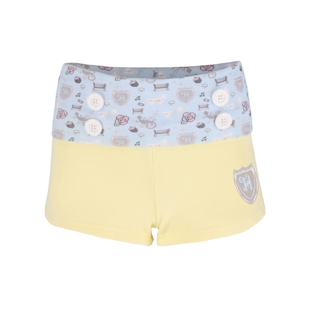 Dream-like Button Layered Shorts
