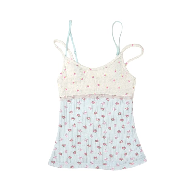 Double Strap Lace Sleeveless- Multi Coquette (8/6 예약발송)