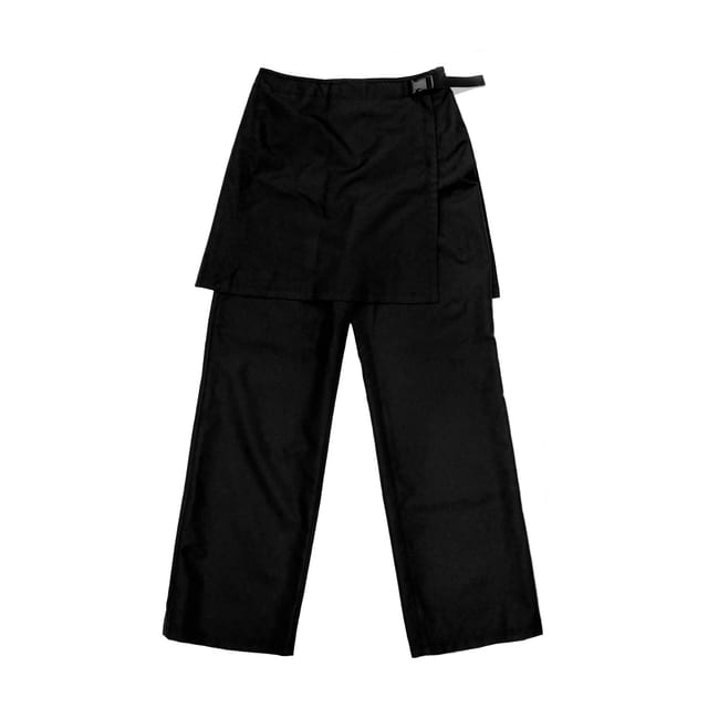 SS26 TRAINER SKIRT TROUSERS (BLACK)