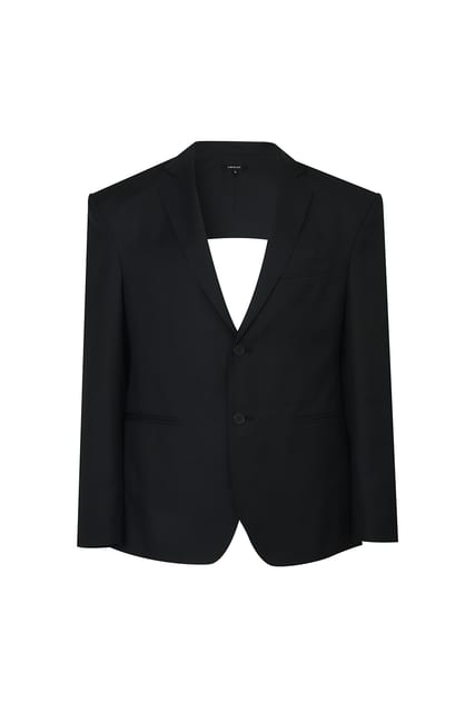 지민리 JIMINLEE Back Cut-Out Jacket 백 컷-아웃 자켓 블랙