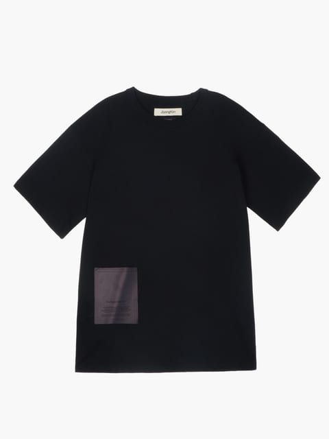 Sun-Bleached Patch Tee - Black
