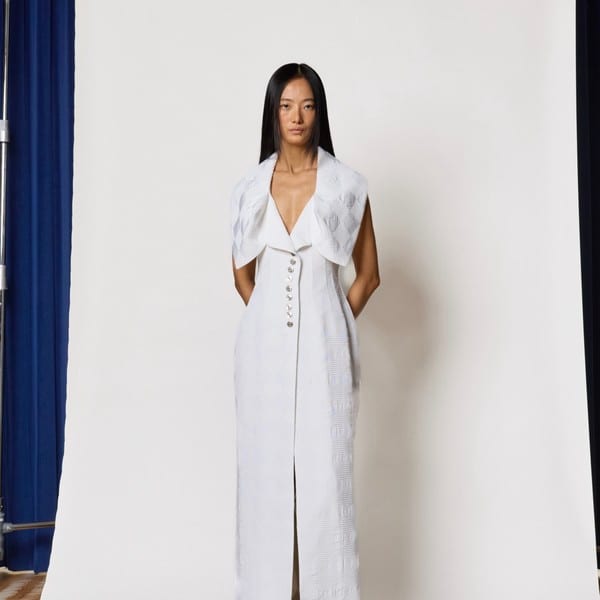 ARCHIVE DEADSTOCK COLLECTION(90s)-KIWA BUTTON-UP DRESS