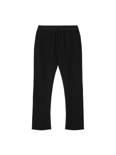 COTTON JERSEY TROUSERS BLACK