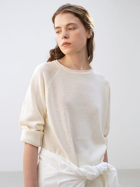 Lucie paper knit (Ivory)