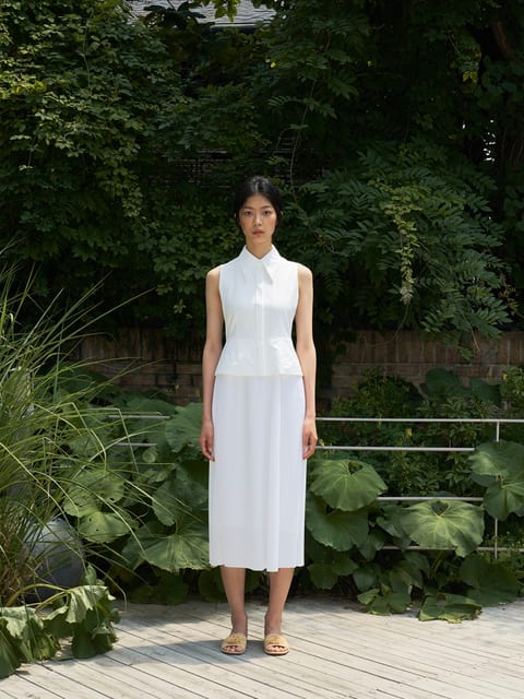 Lucy Pleated Long Dress