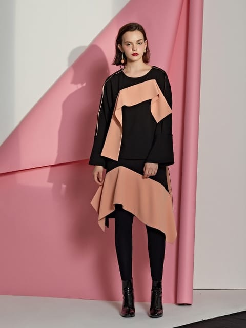 Color Panel Blouse
