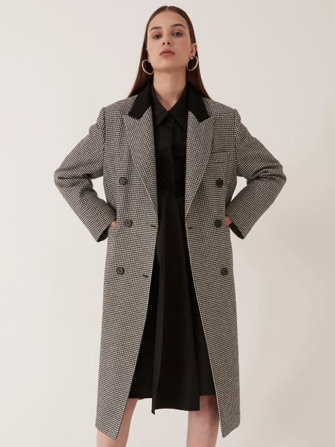Peaked Lapel Long Jacket 피크드 라펠 롱 자켓