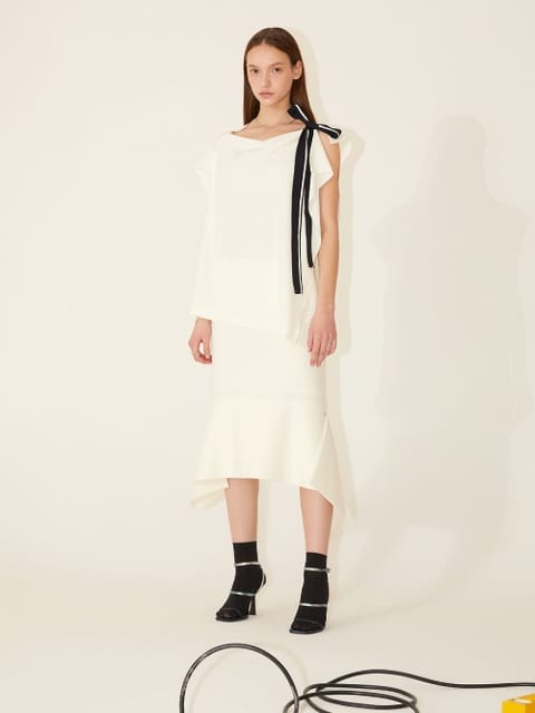 Flare Skirt_Ivory 플레어 스커트_아이보리