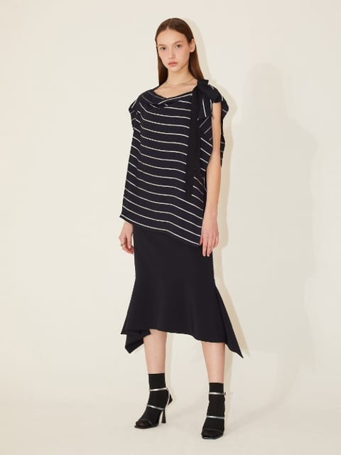 Flare Skirt_Navy 플레어 스커트_네이비