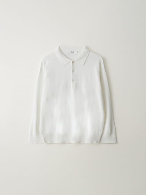 [10th] Cotton collar knit_ivory