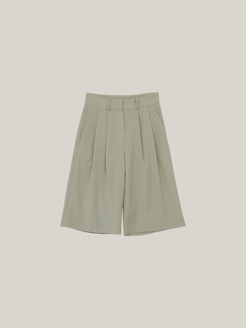 [2nd] Classic wool shorts_beige