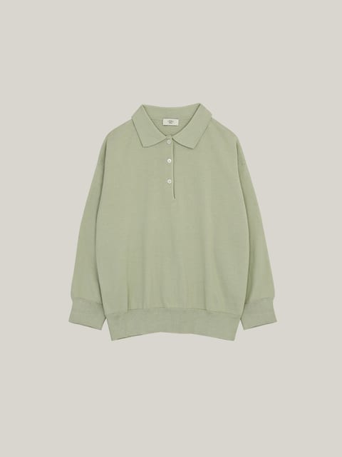 [2nd] Cotton collar knit_mint