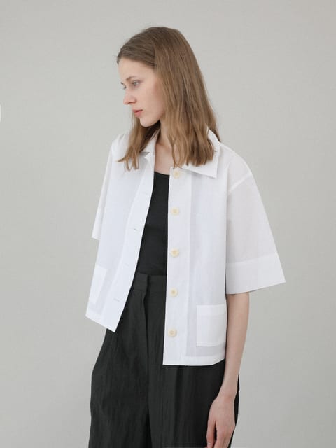 And cotton shirt_ivory