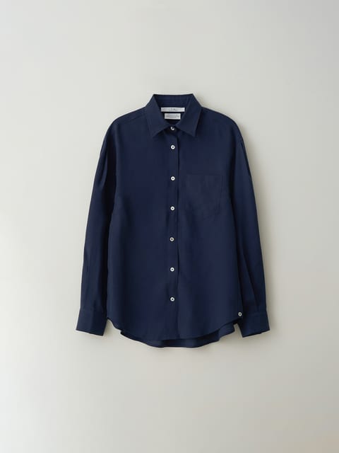 Suzan tencel shirt_navy