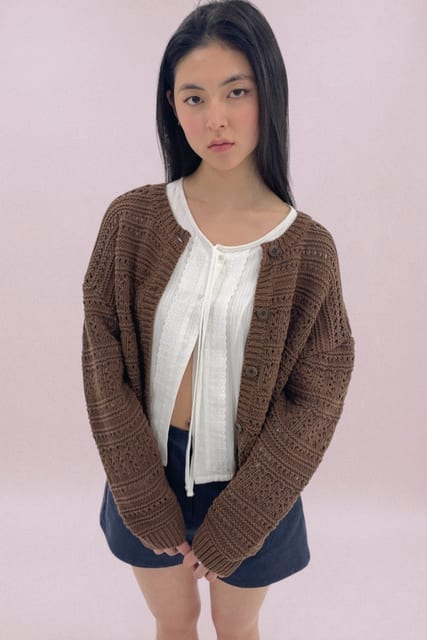 Bell Cardigan / Brown
