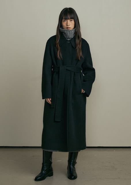 [10%] fox single handmade coat-black