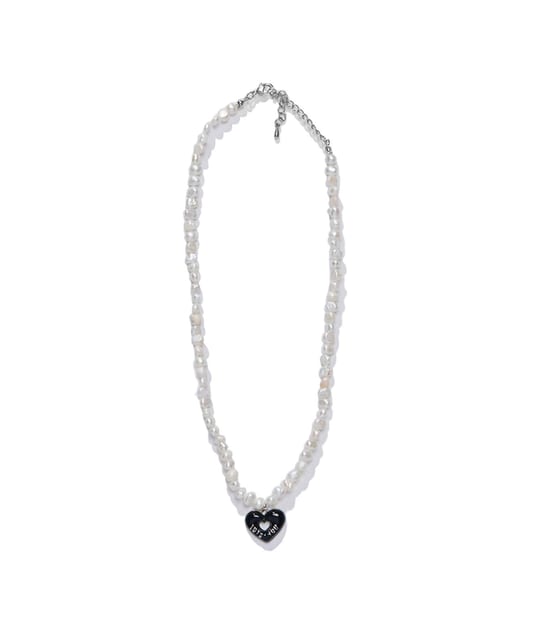 Candy Pop Pearl Necklace Black