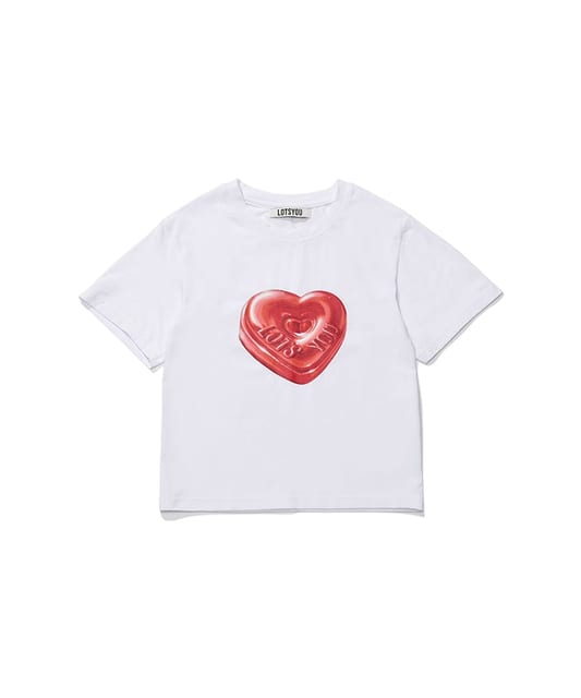 THE FRIEND HEART CANDY Tee White