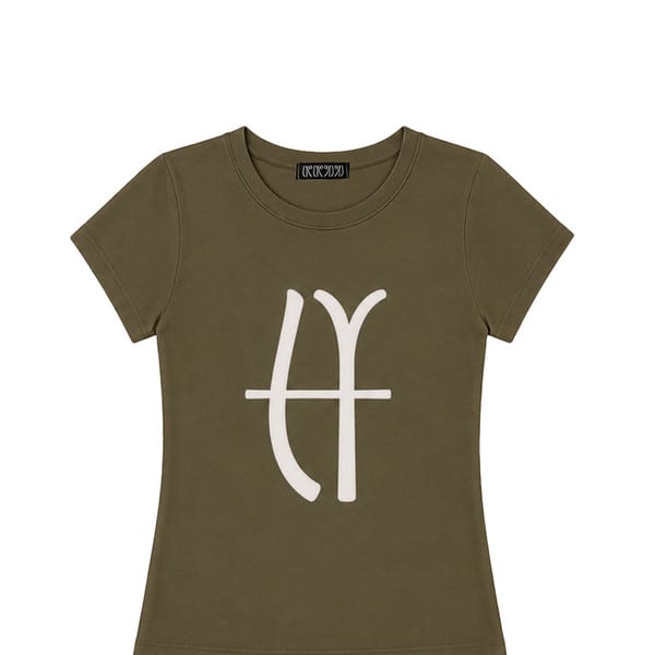 LYEX2 Graphic logo tee (khaki)
