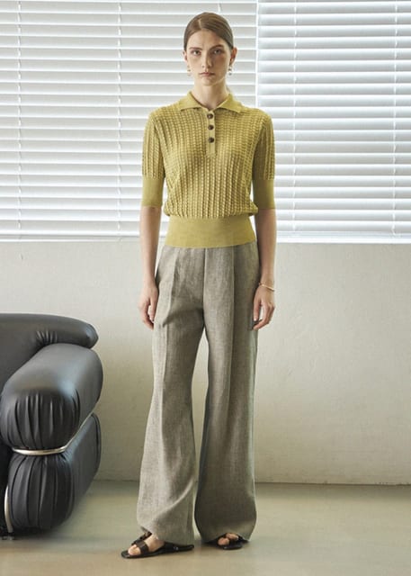 BELTED SLEEVELESS BLOUSE_OATMEAL