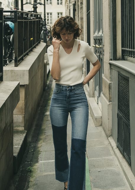 UNBALANCED WASHED DENIM_INDIGO