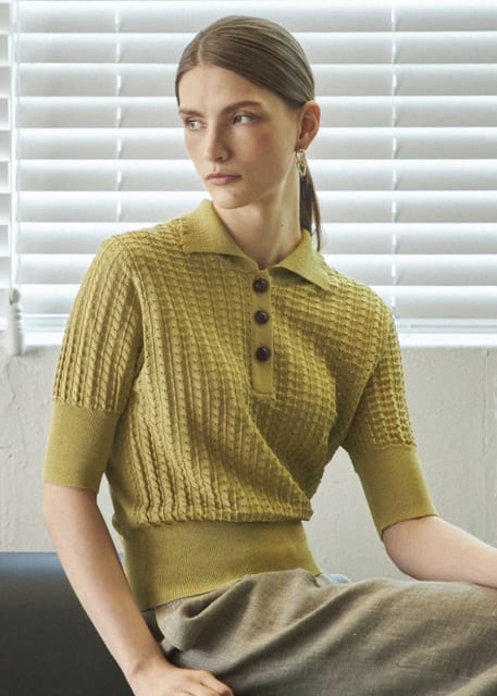 V-NECK SUMMER CARDIGAN_GREEN