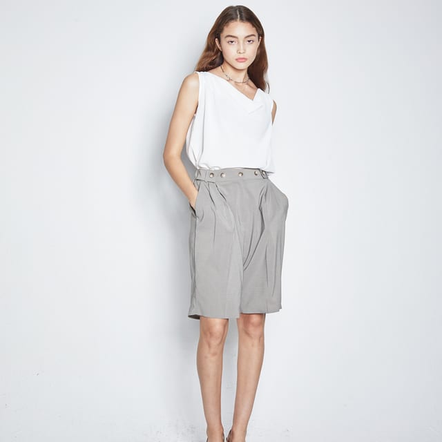 VIZZO BANDING SHORT PANTS KHAKI