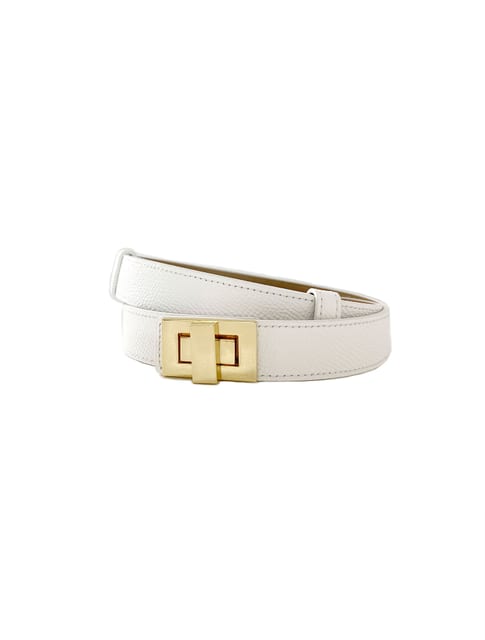 Mari Minimal Belt - White