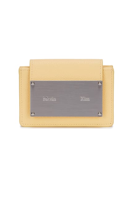 ACCORDION WALLET IN LIGHT YELLOW