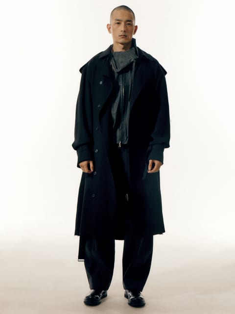 Distressed Trench Coat